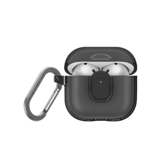 Uniq Glase Pro Airpods 4Th Gen Lock Case - Glossy Smoke